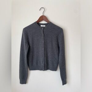 NWOT Aritzia 100% Cashmere Charcoal Gray Women's Cardigan - Timeless & Soft